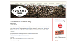 Desktop Screenshot of foodwaystexas.org