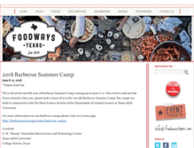 Tablet Screenshot of foodwaystexas.org